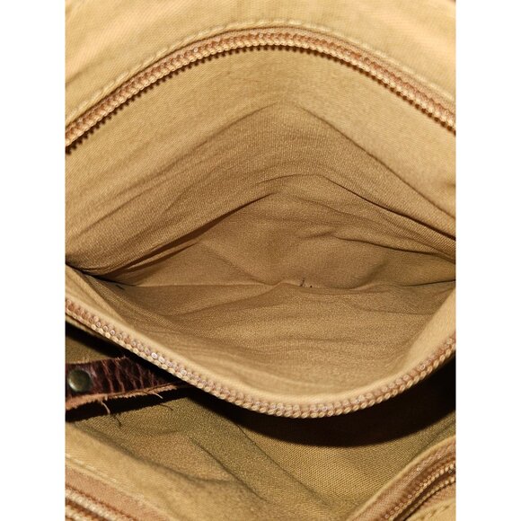 Duluth Lifetime Leather Crossbody Saddle Bag Full Grain Cow Hide Distressed - Picture 13 of 16